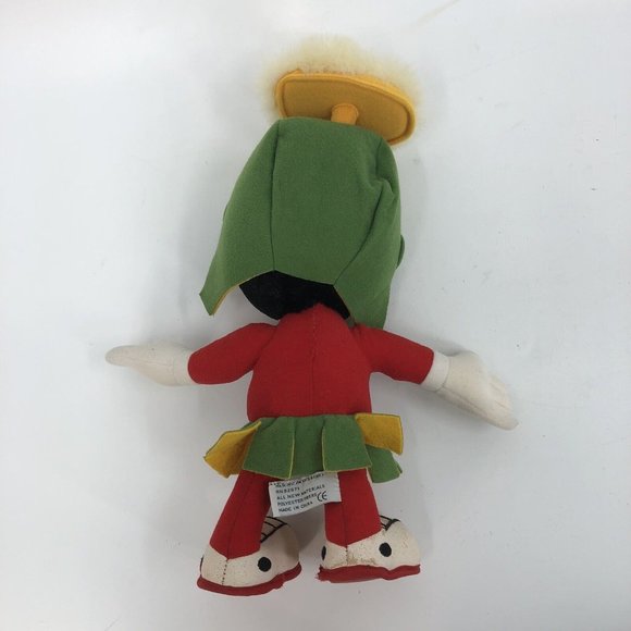 VTG Marvin Martian Plush 14" Looney Tunes Warner Bros 1995 Poseable Stands - Picture 7 of 15